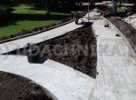 Бетонная подготовка для садовой дорожки из бетона и брусчатки. Рублево Успенское шоссе