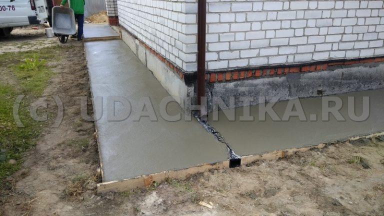 Ливневая канализация в отмостке дома Ногинск